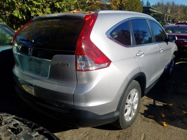 2HKRM4H79EH692757 - 2014 HONDA CR-V EXL SILVER photo 4