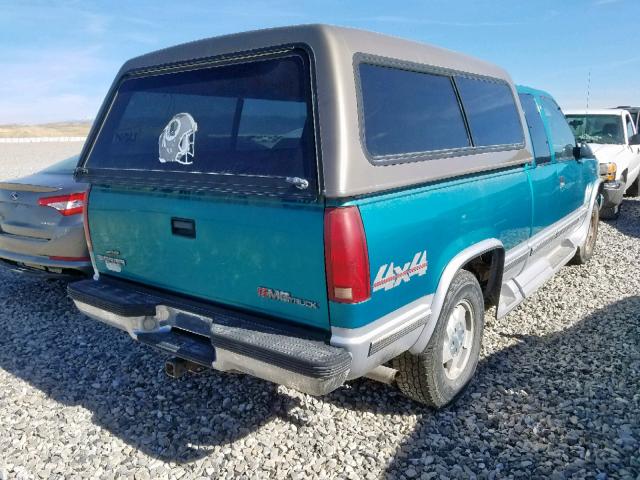 2GTEK19S3S1508125 - 1995 GMC SIERRA K15 TEAL photo 4