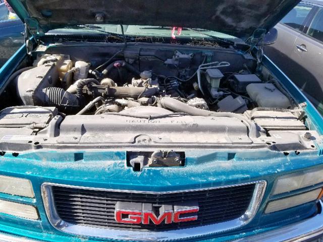 2GTEK19S3S1508125 - 1995 GMC SIERRA K15 TEAL photo 7