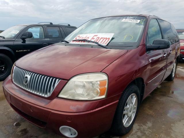 2MRDA22236BJ03510 - 2006 MERCURY MONTEREY L MAROON photo 2