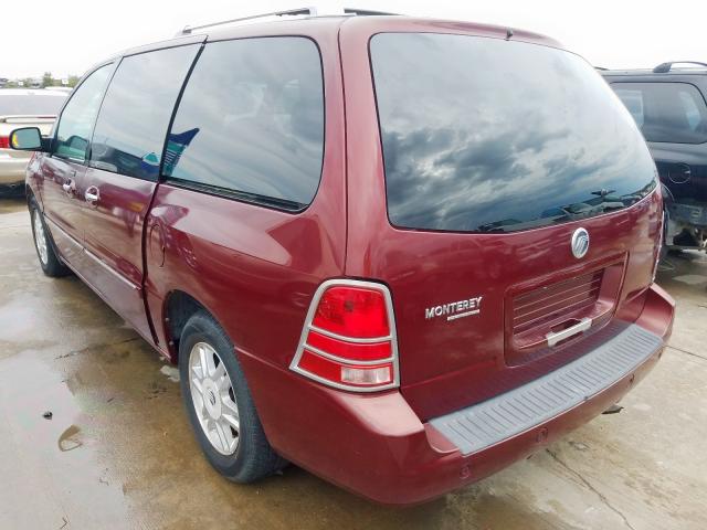 2MRDA22236BJ03510 - 2006 MERCURY MONTEREY L MAROON photo 3