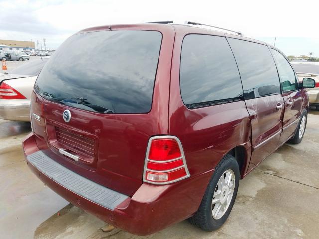 2MRDA22236BJ03510 - 2006 MERCURY MONTEREY L MAROON photo 4