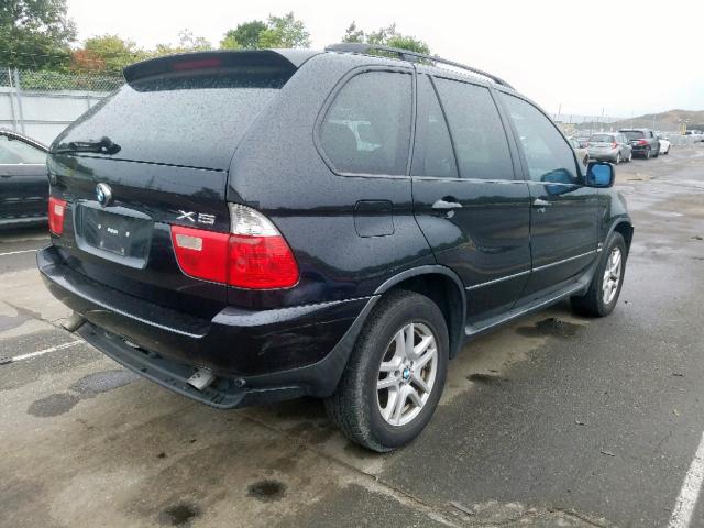 5UXFA135X6LY34691 - 2006 BMW X5 3.0I BLACK photo 4