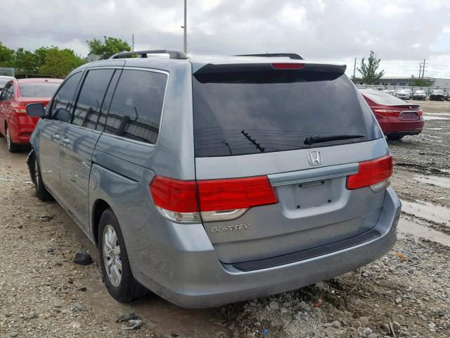 5FNRL3H40AB025393 - 2010 HONDA ODYSSEY EX GRAY photo 3