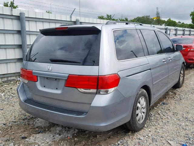 5FNRL3H40AB025393 - 2010 HONDA ODYSSEY EX GRAY photo 4