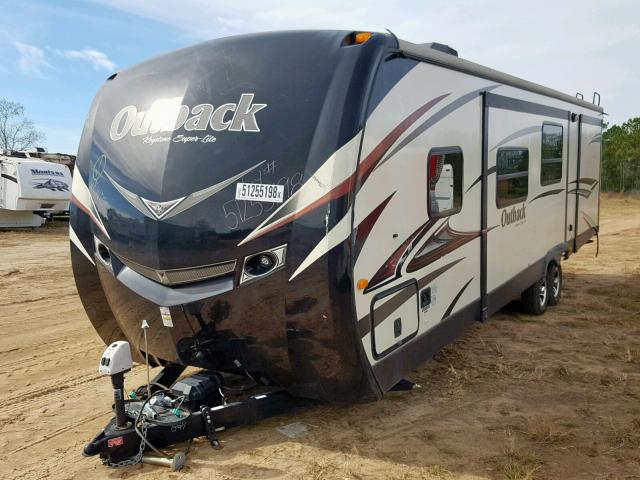 4YDT31220EB451821 - 2014 KEYSTONE OUTBACK WHITE photo 2