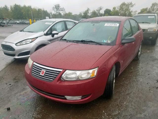 1G8AL55F66Z127324 - 2006 SATURN ION LEVEL RED photo 2