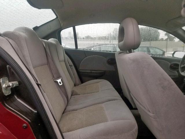 1G8AL55F66Z127324 - 2006 SATURN ION LEVEL RED photo 6