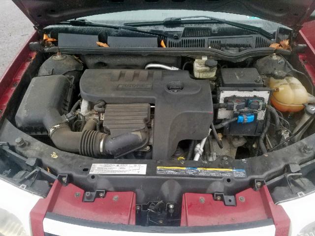 1G8AL55F66Z127324 - 2006 SATURN ION LEVEL RED photo 7