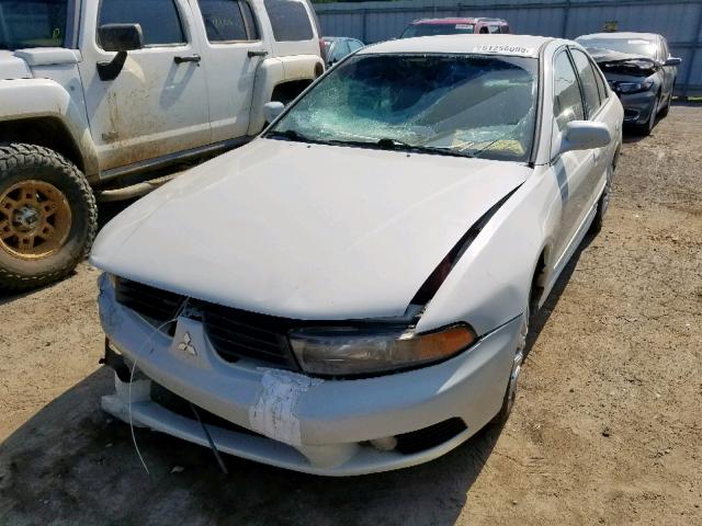 4A3AA46GX3E086290 - 2003 MITSUBISHI GALANT ES WHITE photo 2