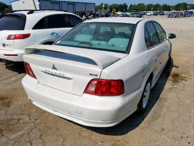 4A3AA46GX3E086290 - 2003 MITSUBISHI GALANT ES WHITE photo 4