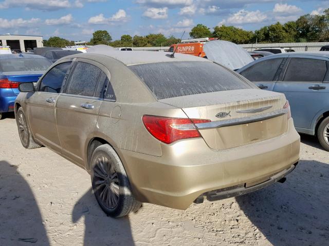 1C3BC2FB8BN519814 - 2011 CHRYSLER 200 LIMITE GOLD photo 3