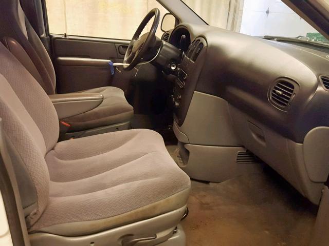 1D4GP25B55B262773 - 2005 DODGE CARAVAN SE WHITE photo 5