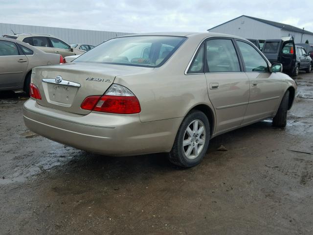 4T1BF28B43U275310 - 2003 TOYOTA AVALON XL BEIGE photo 4