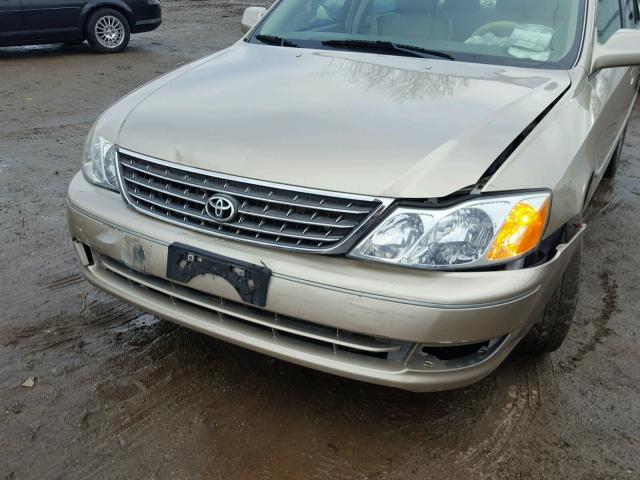 4T1BF28B43U275310 - 2003 TOYOTA AVALON XL BEIGE photo 9