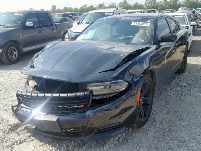 2C3CDXBG9JH186210 - 2018 DODGE CHARGER SX BLACK photo 2