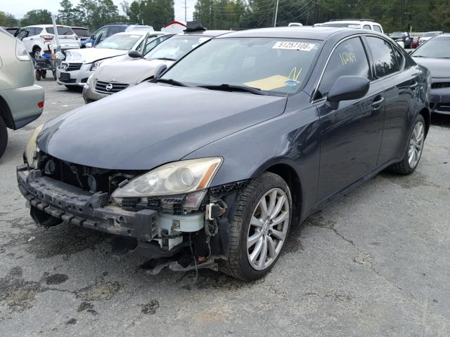 JTHCK262975010453 - 2007 LEXUS IS 250 GRAY photo 2