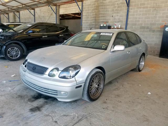 JT8BL69S120008553 - 2002 LEXUS GS 430 SILVER photo 2