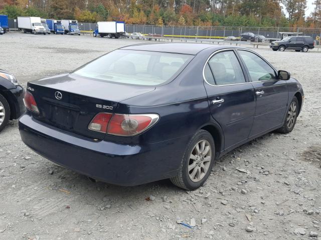 JTHBF30GX20037693 - 2002 LEXUS ES 300 BLUE photo 4