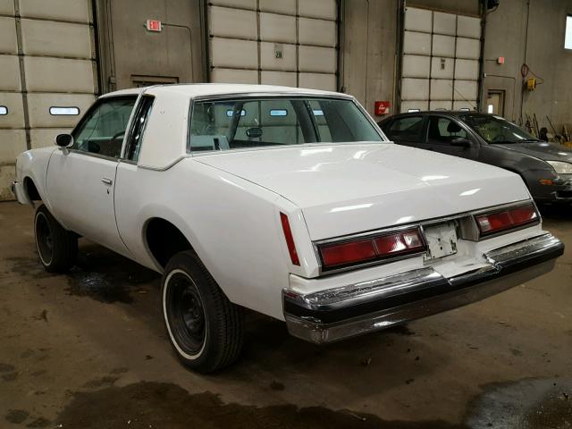 4J47A8H174983 - 1978 BUICK REGAL WHITE photo 3