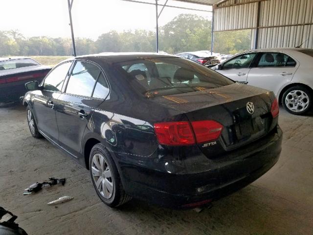 3VW2K7AJ3BM075162 - 2011 VOLKSWAGEN JETTA BASE 黑色 照片 3