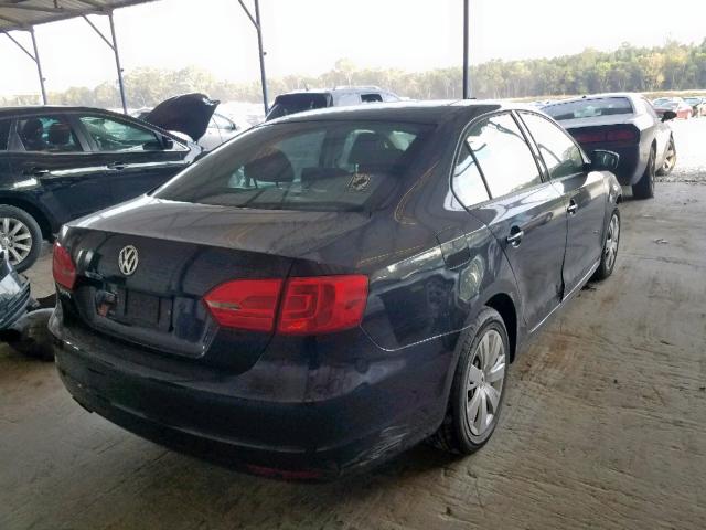 3VW2K7AJ3BM075162 - 2011 VOLKSWAGEN JETTA BASE 黑色 照片 4