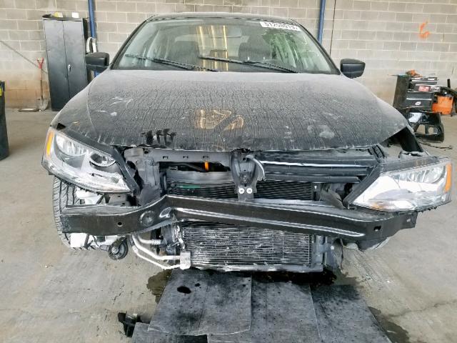 3VW2K7AJ3BM075162 - 2011 VOLKSWAGEN JETTA BASE 黑色 照片 9