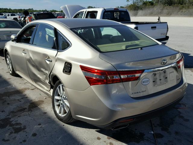 4T1BK1EB9EU095561 - 2014 TOYOTA AVALON BAS GOLD photo 3