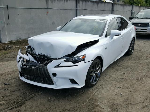 JTHBF1D27F5044015 - 2015 LEXUS IS 250 WHITE photo 2