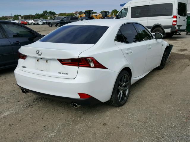 JTHBF1D27F5044015 - 2015 LEXUS IS 250 WHITE photo 4