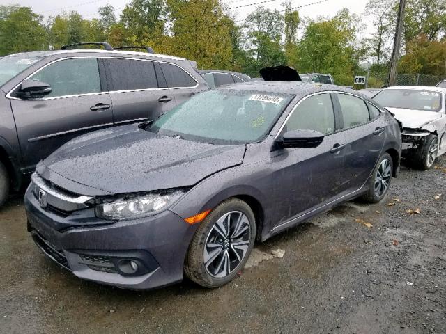 JHMFC1F74JX034185 - 2018 HONDA CIVIC EXL 灰色 照片 2