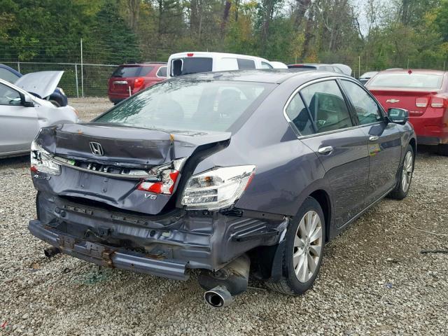 1HGCR3F86DA005688 - 2013 HONDA ACCORD EXL GRAY photo 4