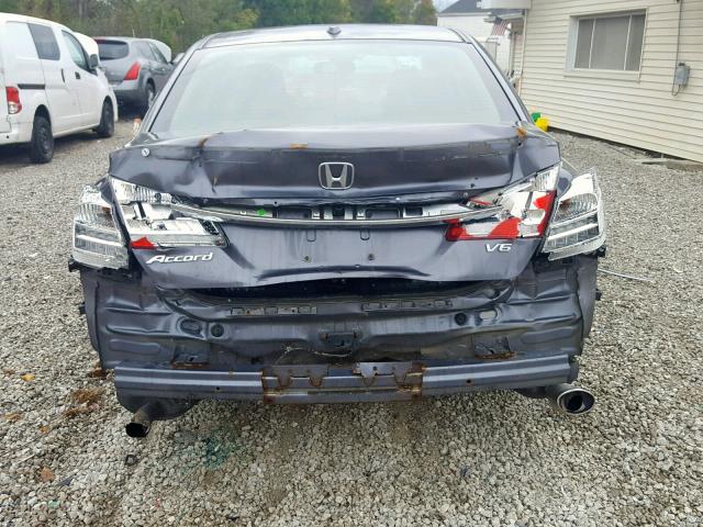 1HGCR3F86DA005688 - 2013 HONDA ACCORD EXL GRAY photo 9