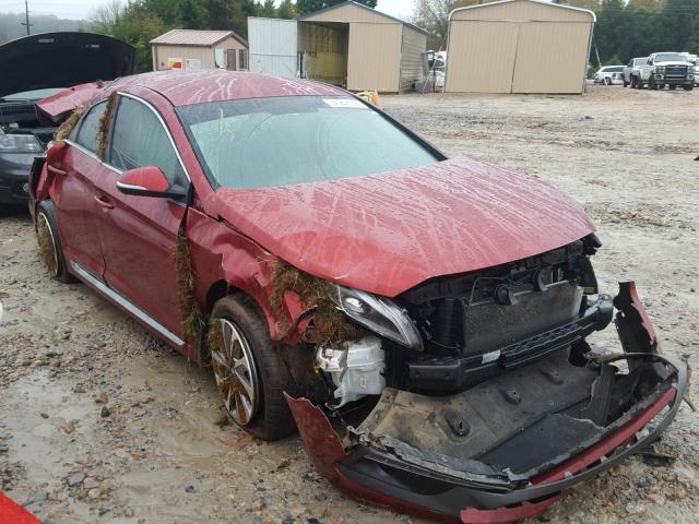 5NPE34AF9FH075587 - 2015 HYUNDAI SONATA SPO RED photo 1