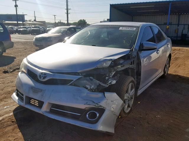 4T1BF1FK5CU145887 - 2012 TOYOTA CAMRY BASE SILVER photo 2