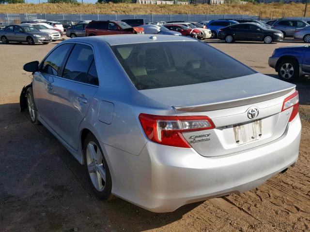 4T1BF1FK5CU145887 - 2012 TOYOTA CAMRY BASE SILVER photo 3