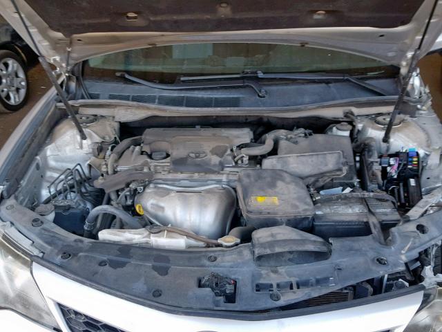 4T1BF1FK5CU145887 - 2012 TOYOTA CAMRY BASE SILVER photo 7