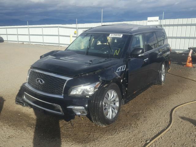 JN8AZ2NE4H9158234 - 2017 INFINITI QX80 BASE BLACK photo 2