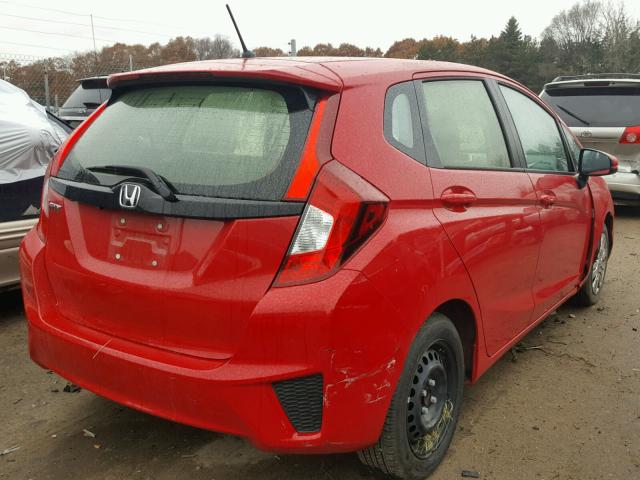 JHMGK5H54HS022345 - 2017 HONDA FIT LX RED photo 4