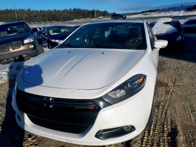 1C3CDFEBXED747818 - 2014 DODGE DART GT WHITE photo 9