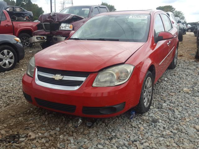 1G1AL58H297142186 - 2009 CHEVROLET COBALT LT RED photo 2