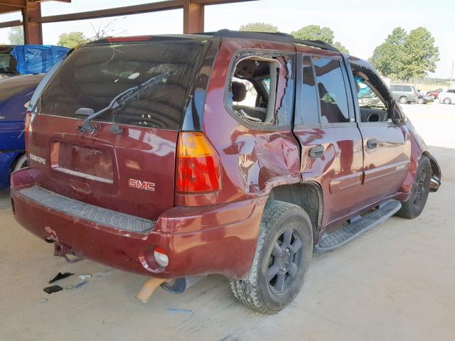 1GKDS13S622382559 - 2002 GMC ENVOY MAROON photo 4