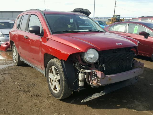 1J8FT47W97D250268 - 2007 JEEP COMPASS MAROON photo 1