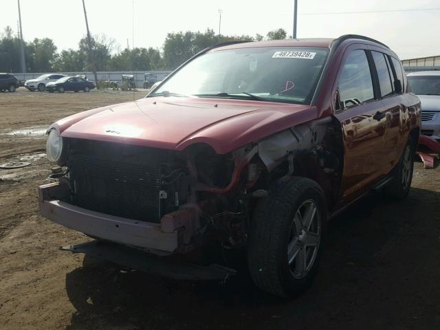 1J8FT47W97D250268 - 2007 JEEP COMPASS MAROON photo 2