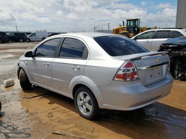 KL1TD56638B168961 - 2008 CHEVROLET AVEO BASE ვერცხლისფერი ფოტო 3
