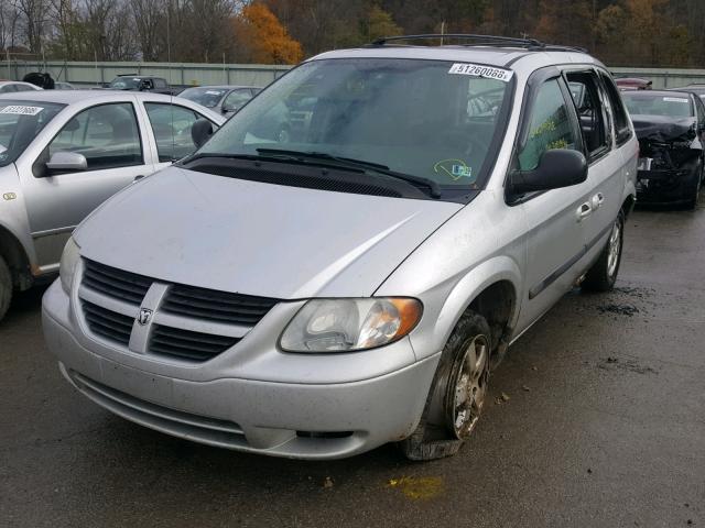 1D4GP45R46B639166 - 2006 DODGE CARAVAN SX SILVER photo 2