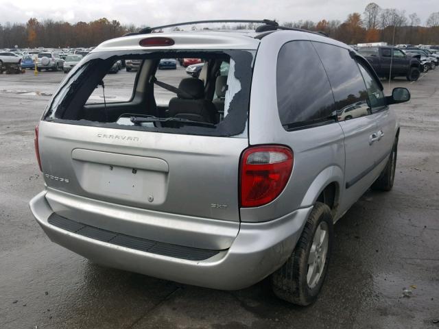 1D4GP45R46B639166 - 2006 DODGE CARAVAN SX SILVER photo 4