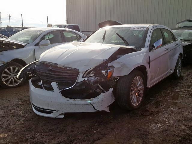 1C3CCBCG3CN202478 - 2012 CHRYSLER 200 LIMITE WHITE photo 2