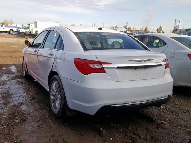 1C3CCBCG3CN202478 - 2012 CHRYSLER 200 LIMITE WHITE photo 3