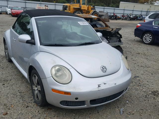 3VWRF31Y66M301189 - 2006 VOLKSWAGEN NEW BEETLE SILVER photo 1